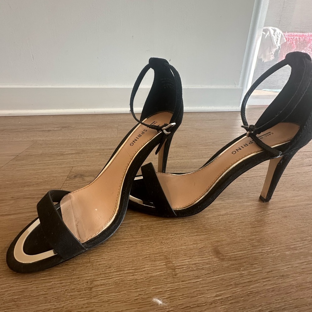 Call It Spring Black Heels - Picture 2 of 5
